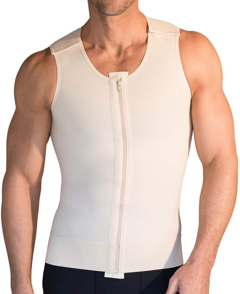 MARENA MV Stage 1 Men’s Adjustable Sleeveless Compression Vest – Post-Surgery Support Garment