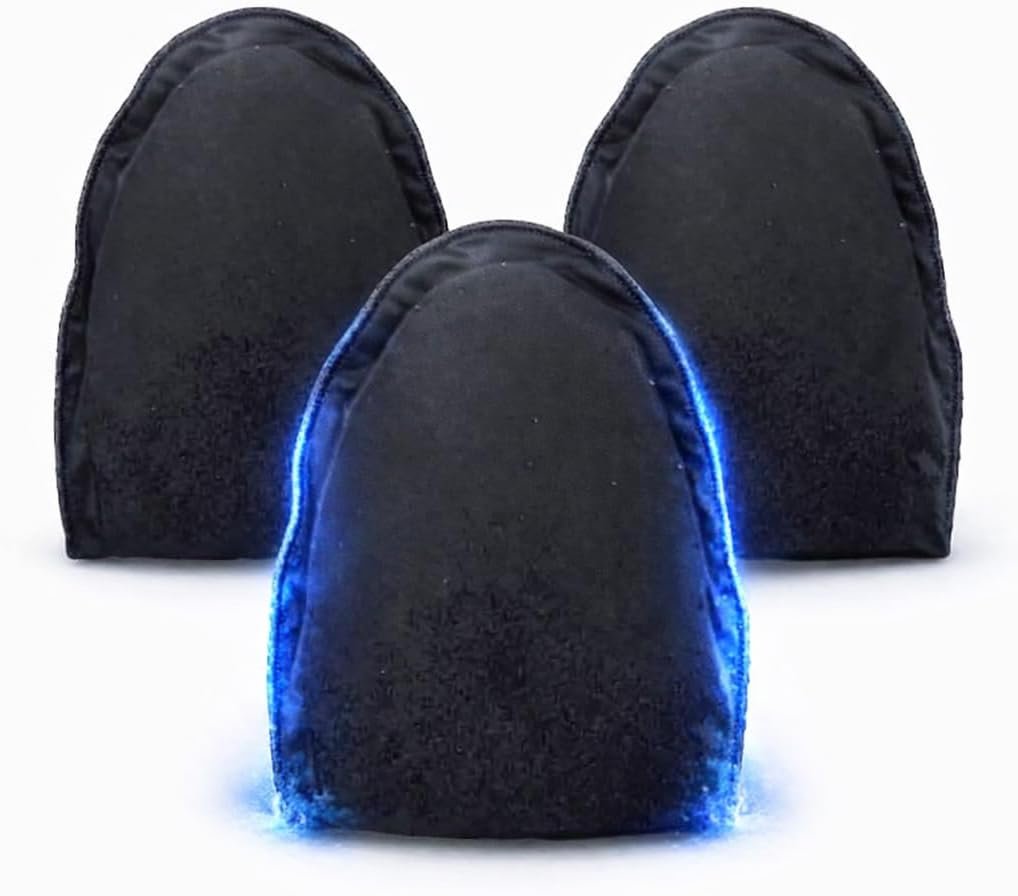 Vasectomy Ice Packs, Cold Pack Testicular Support and Pain Relief, Cold Compress Flexible Gel Ice Pack Vasectomy Gift for Men (3 Black Ice Pack)