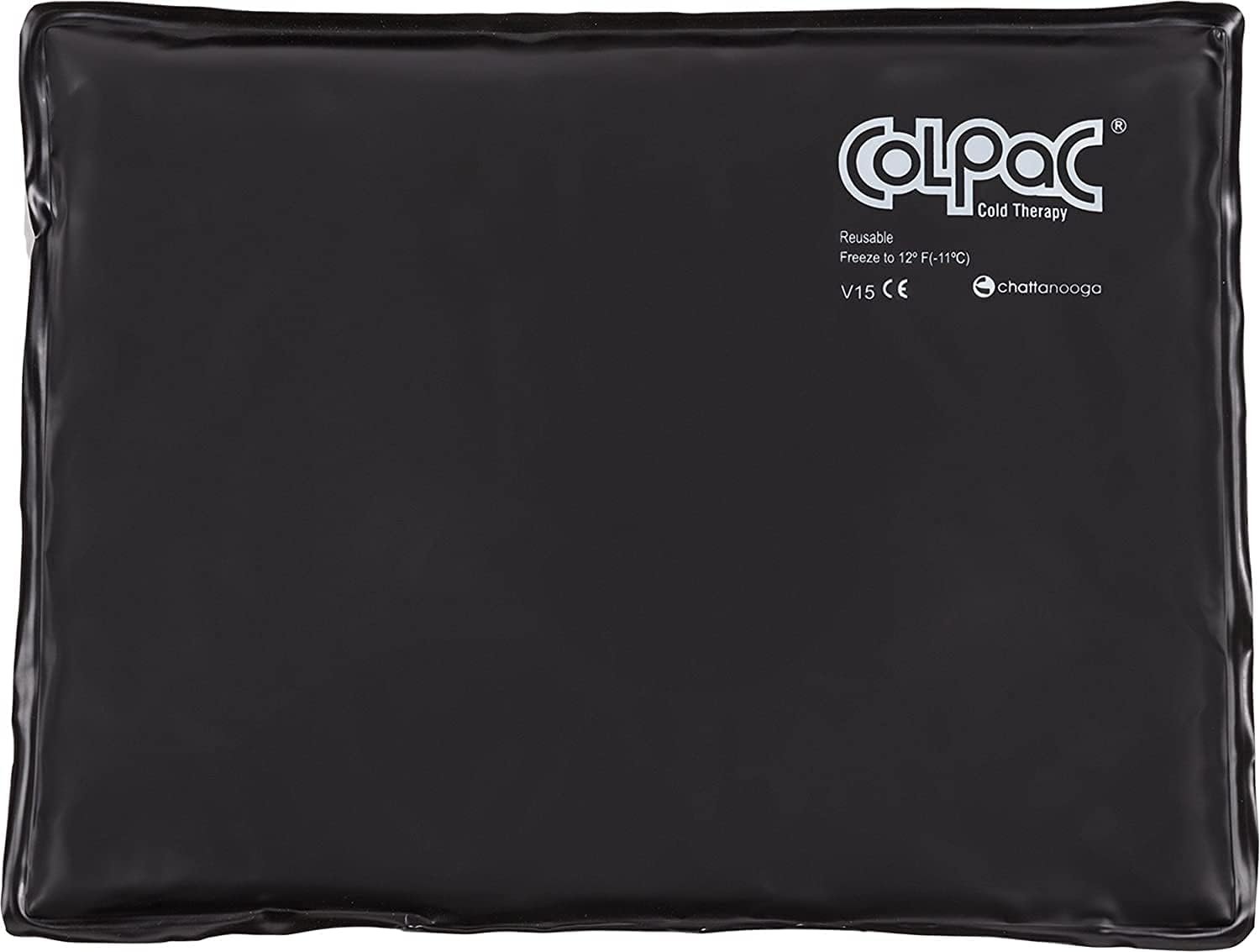 Chattanooga ColPac – Reusable Gel Ice Pack – Black Polyurethane – Standard – 10 in x 13.5 in – Cold Therapy – Knee, Arm, Elbow, Shoulder, Back – Aches, Swelling, Bruises, Sprains, Inflammation