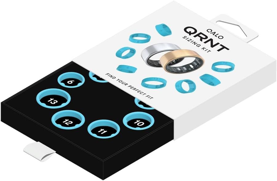 QALO QRNT Official Ring Sizing Kit for Smart Ring (Original & Slim) – Includes Purchase Voucher for Smart Ring – Find Your Perfect Fit