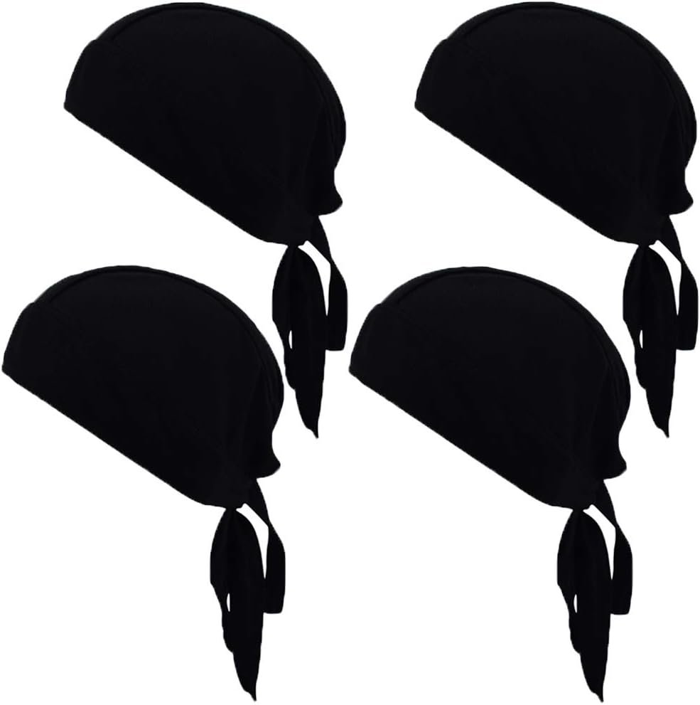 Cooling Do Rags Sweat Wicking Skull Caps Doo Rags Large Motorcycle Dew Rag Head Wrap Bandana Hats Liners for Men and Women