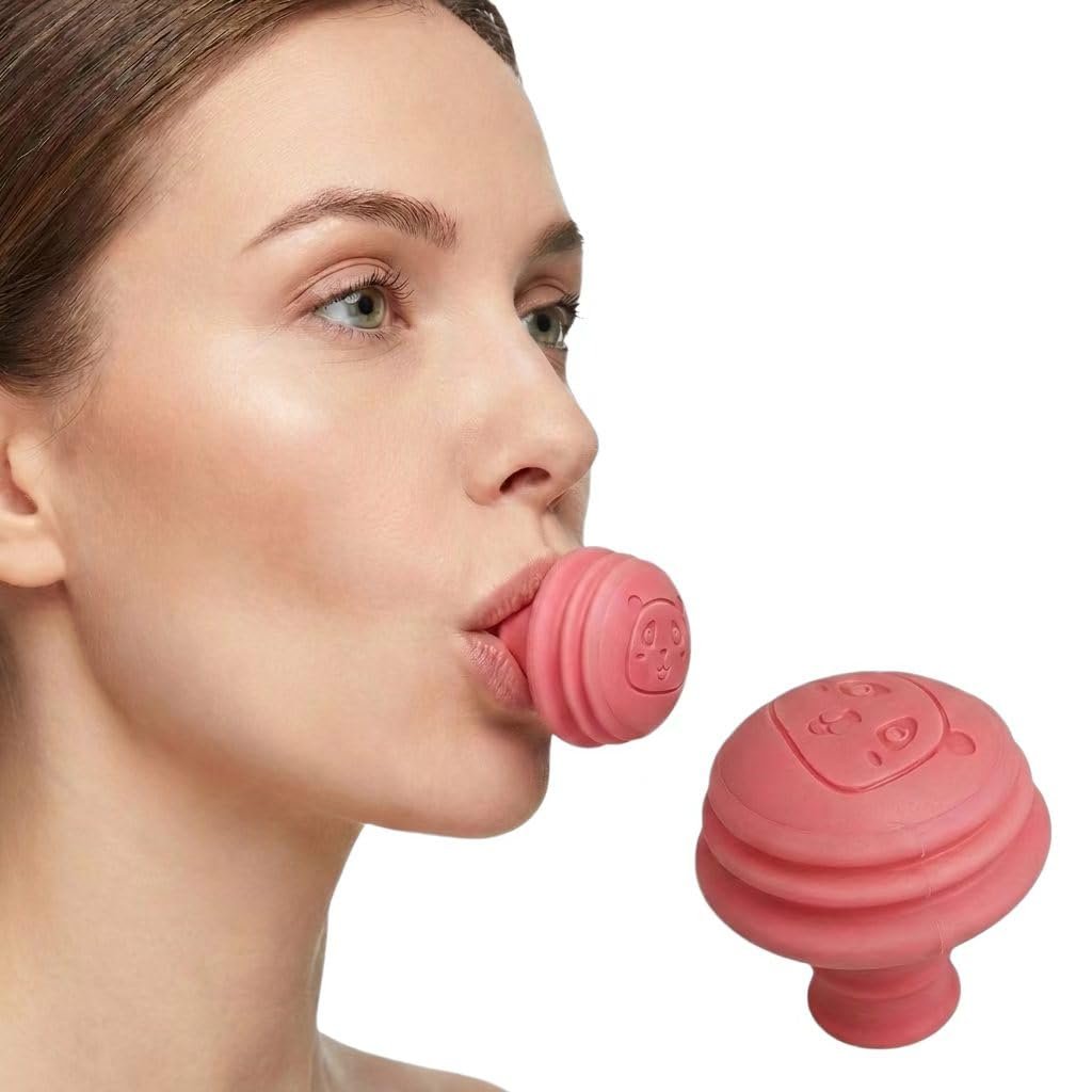 Jaw Exerciser Double Chin Reducer for Women Men Non-Biting Face Yoga Breathing Trainer for Skin Tightening, Detachable 3-Layer Jawline Shaper Face Slimmer, Portable Facial Exerciser for V-Face 1Pcs