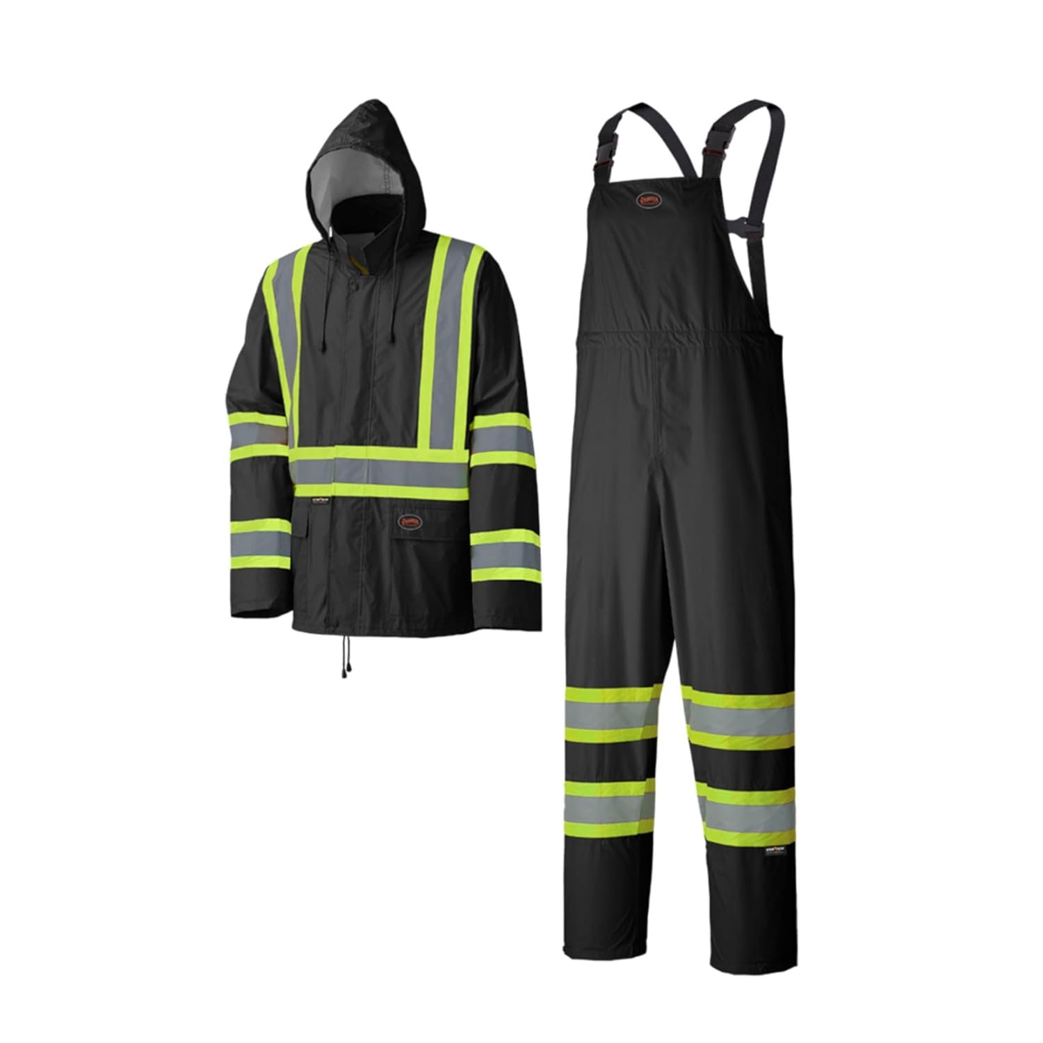 Pioneer Hi Vis Lightweight Waterproof Safety Rain Suit – Reflective Work Rain Gear for Men and Women