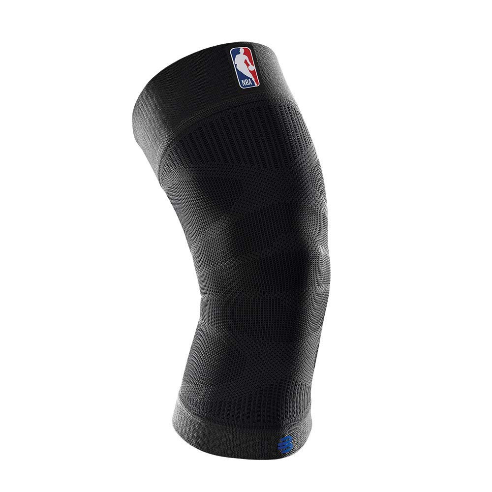 Bauerfeind Sports Compression Knee Support NBA – Lightweight Design with Gripping Zones for Basketball Knee Pain Relief & Performance with Team Designs (Black, XL)