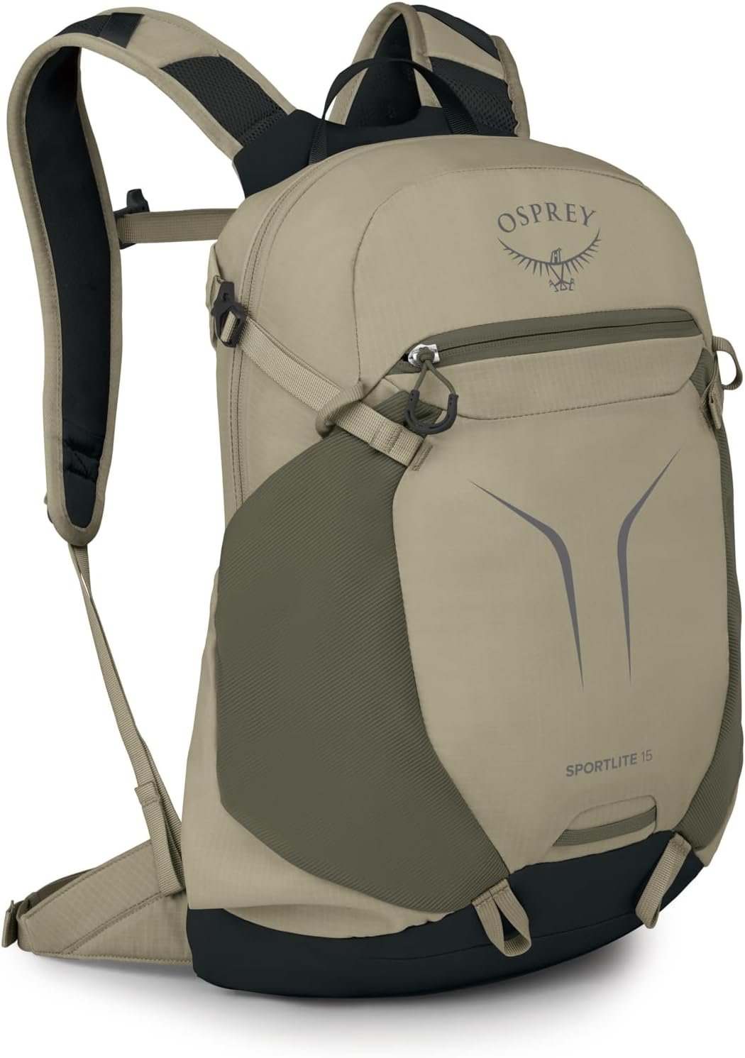 Osprey Sportlite 15L Lightweight Hiking Backpack for Men and Women – Everyday Hiking Bag – Travel Daypack, Olive Tan