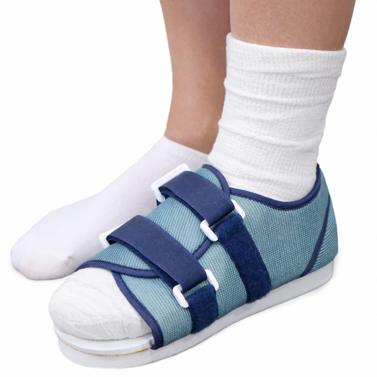 DMI Post Op Shoe, Surgical Walking Shoe or Walking Boot for Foot Pain, Broken Foot or Toes, Lightweight with Adjustable Straps, Universal Left or Right Foot, 1 Each, Shoe Size Men’s 9-11