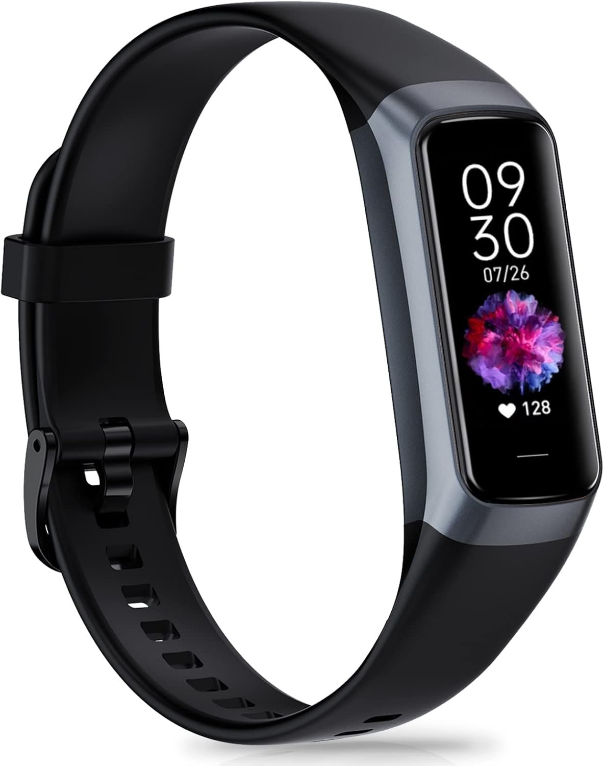 Fitness Tracker with 24/7 Heart Rate, Health Tracker with Calories Sleep Monitor, 1.10”AMOLED Touch Color Screen, Step Counter Activity Pedometer Smart Watch for Women Men
