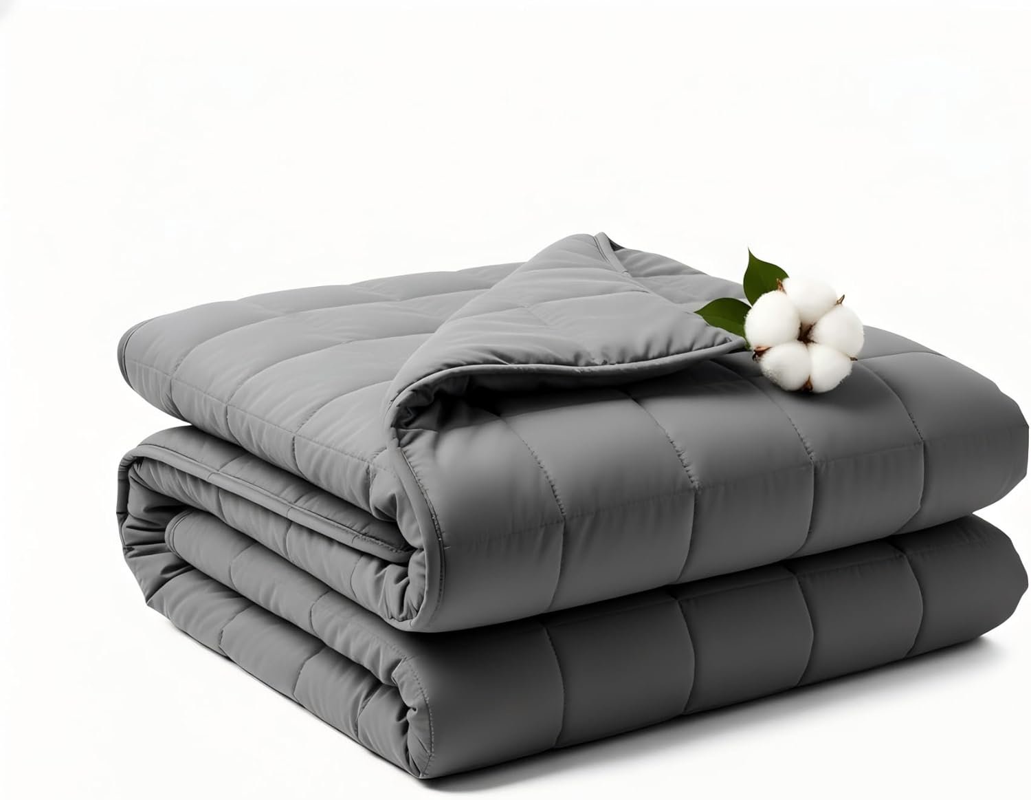 RJOP Weighted Blanket 10lbs 48″x72″ Full Size for Adults, Heavy Throw Blanket for Couch & Bed, Soft Breathable Cotton for All-Season Comfort (48″x72″10lbs)