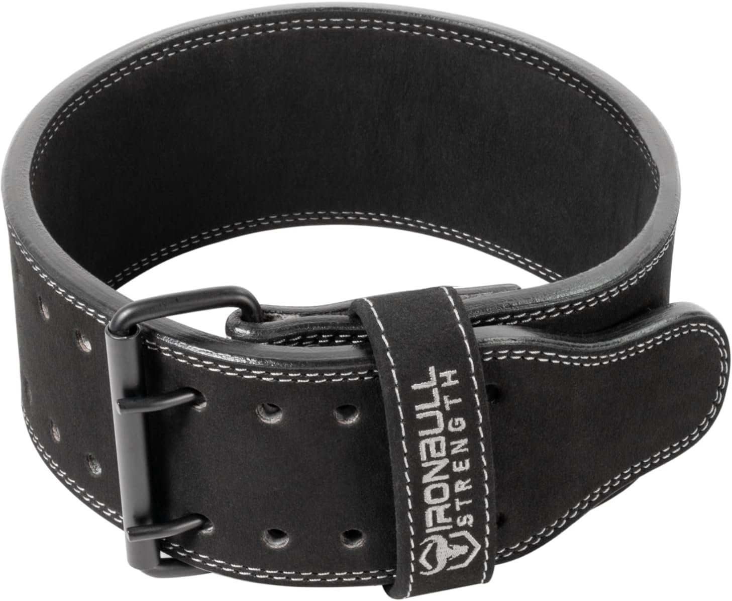 Powerlifting Belt – IPF Approved – Weight Lifting Belt 10mm – Prong Weightlifting Belt for Squats, Deadlift, and Bench Press – Lifting Belt Leather 4in for Men and Women – Back Brace for Gym, Workout, Strength Training, Strongmen & Power Lift