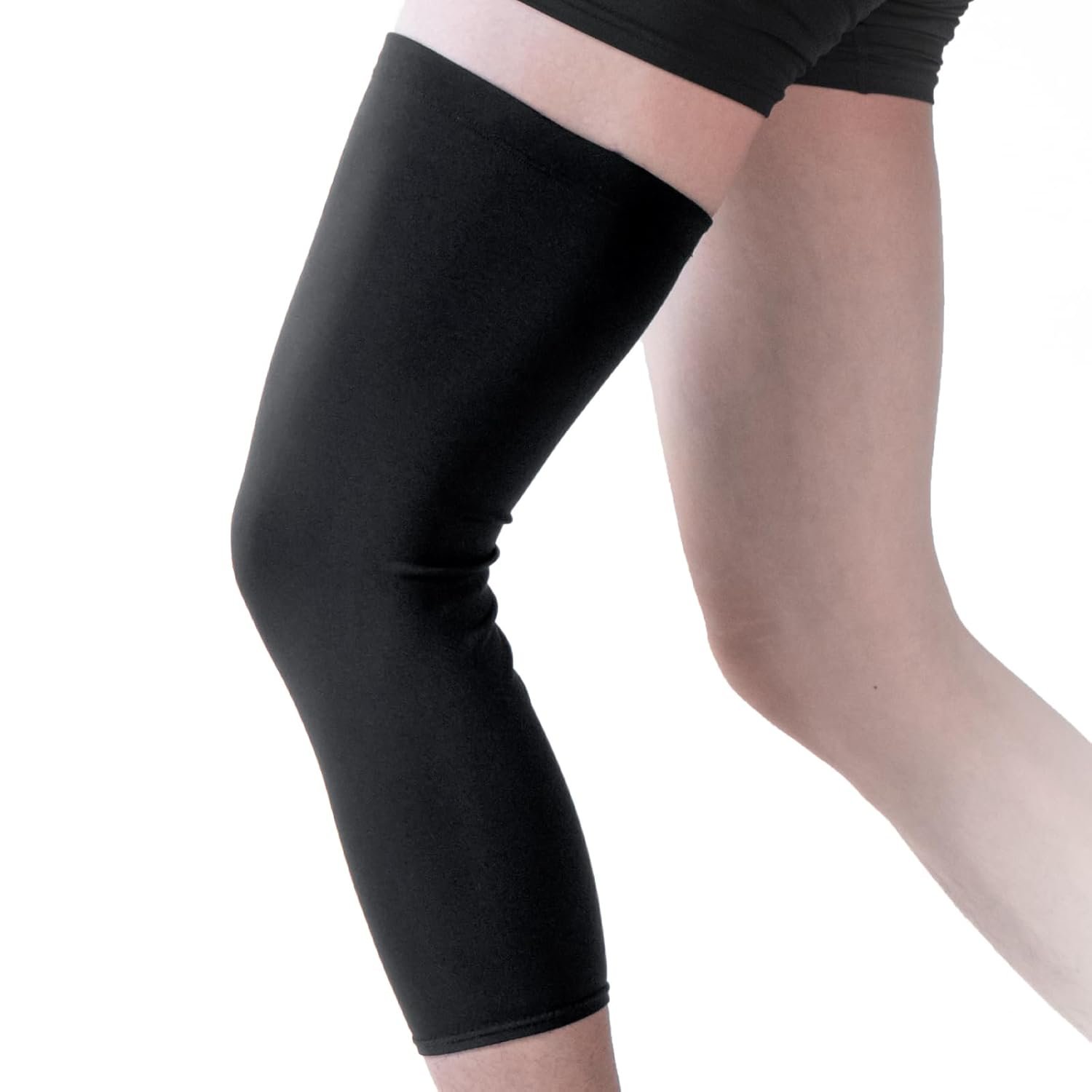 Knee Brace Undersleeve – Knee Undersleeves for Women & Men Leg Undersleeve for Knee Brace, Closed Patella,XL (Pack of 1)