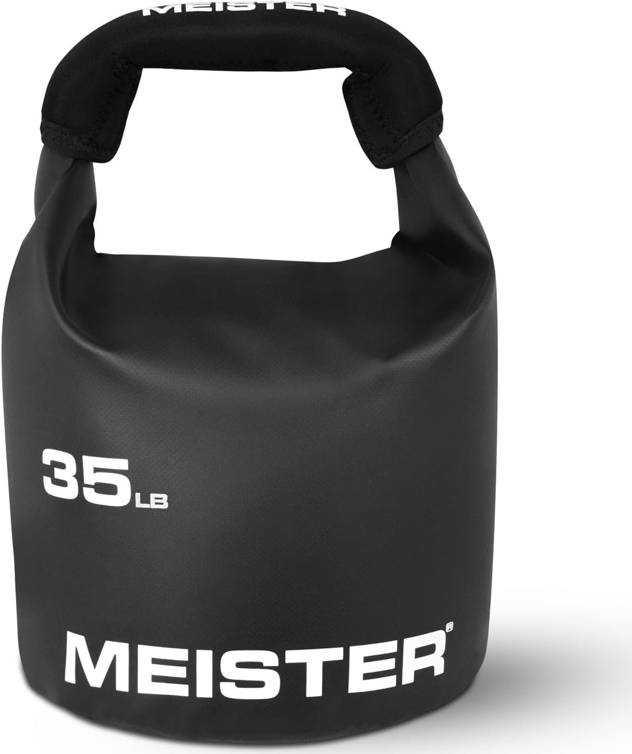 Meister BEAST Portable Sand Kettlebell – Soft Sandbag Weight – 35lb / 15.9kg – Black