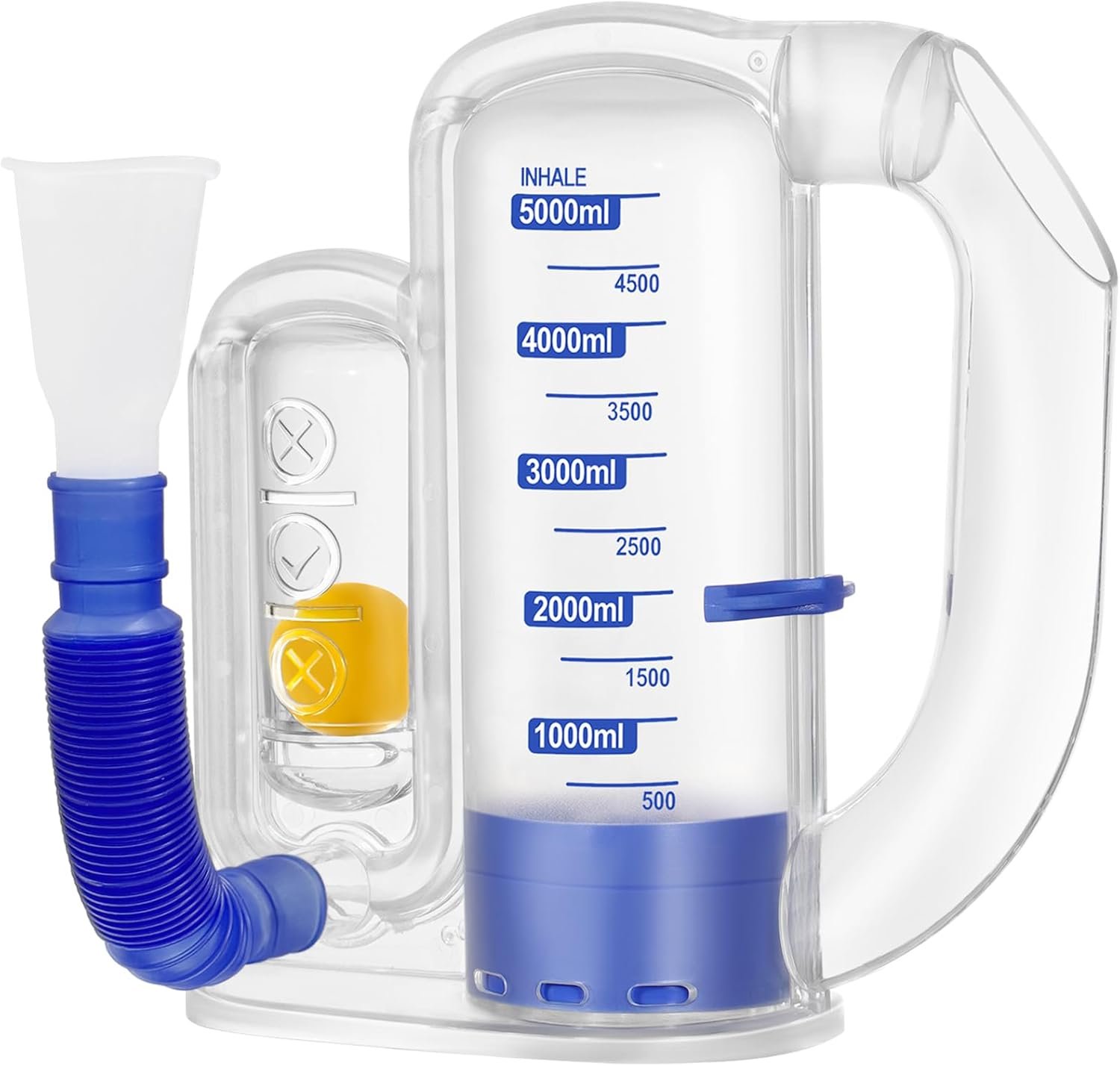 Breathing Exercise Device for Lungs, Deep Breathing Trainer for Respiratory Health & Recovery