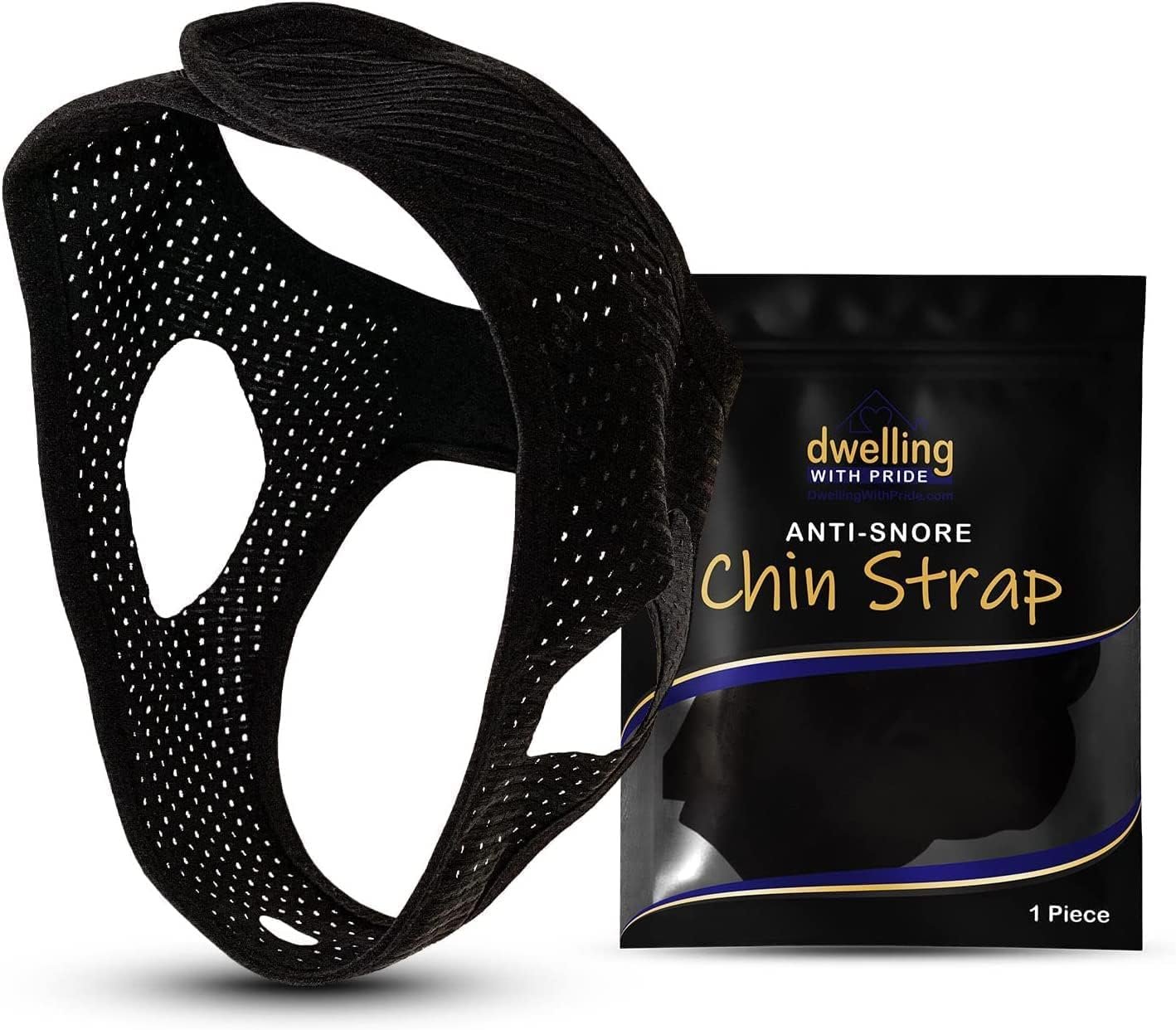 Anti Snore Chin Strap – Anti-Dry Mouth Chin Strap for CPAP Users – Stop Noise – Snoreless Sleeping Solution for Men and Women – Breathing Aid for Snoring