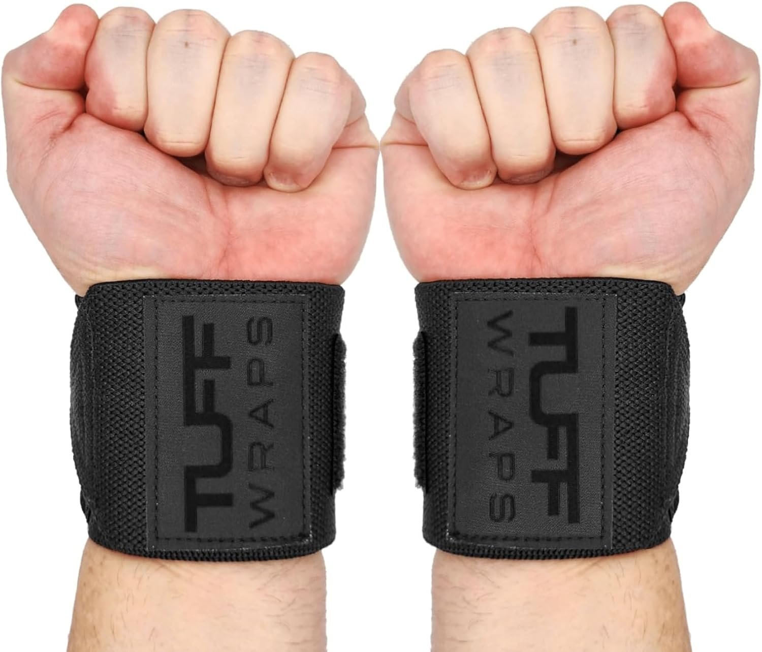 TuffWraps 16″ Wrist Wraps: No Thumb Loops, Quality Gym Wrist Wraps for Weightlifting, Bench Press, Powerlifting, and Cross-Training—Try The Belt Loop Tightening System