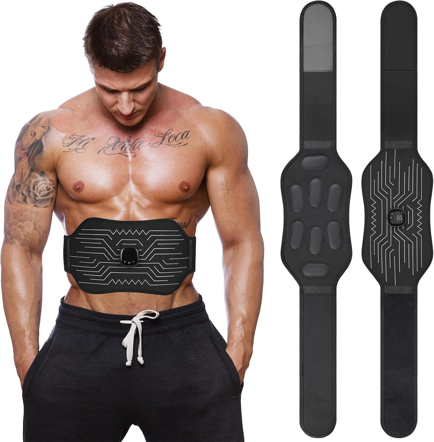 FDA Cleared, Abs Stimulator Muscle Toner – Abdominal Training Fitness Belt