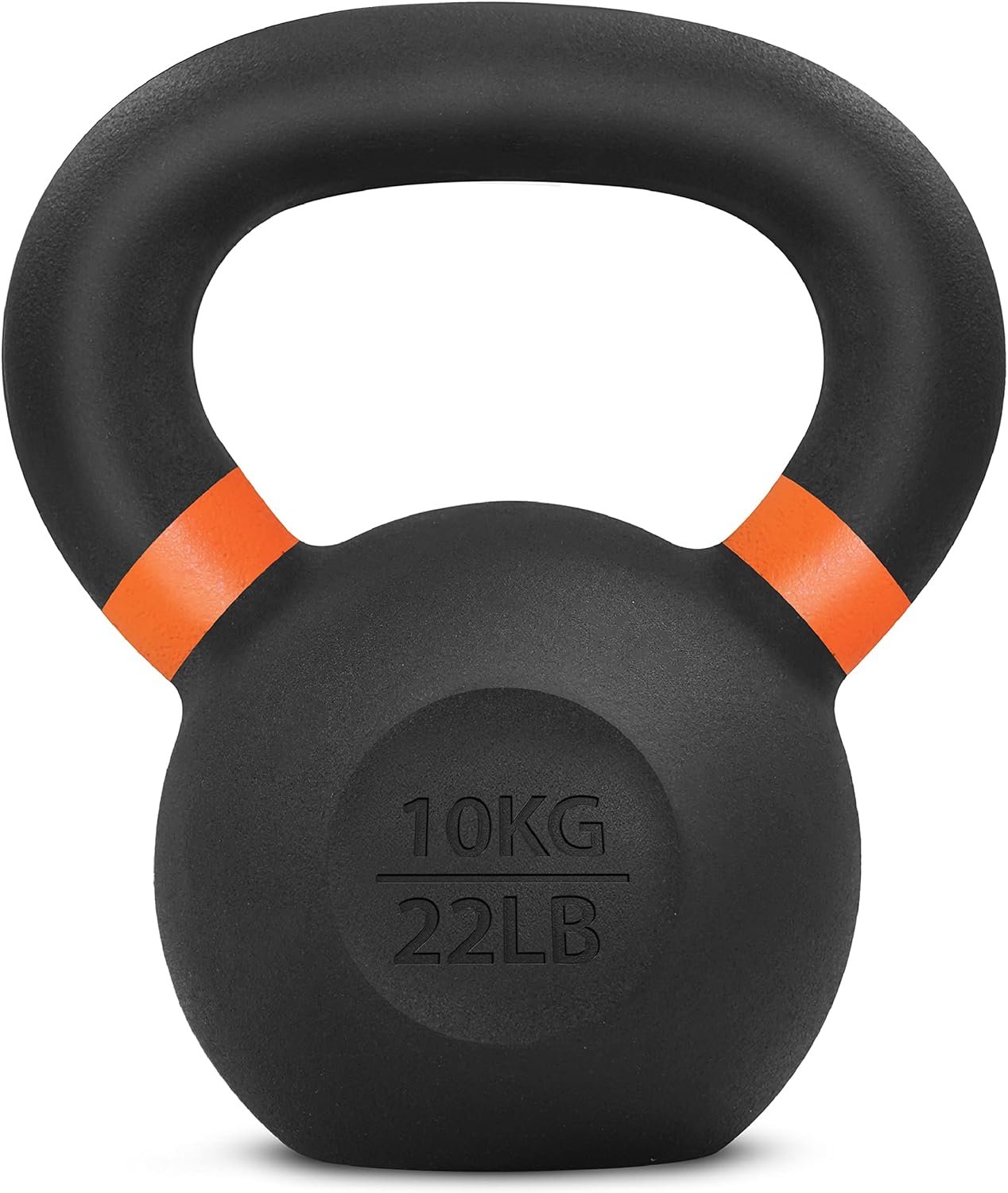 Yes4All Powder Coated Kettlebell, Cast Iron Core Kettlebells with Non-Slip Handle & Flat Bottom for Conditioning, Heavy Duty for Strength Training, 9lb to 71lb – Single & Pair