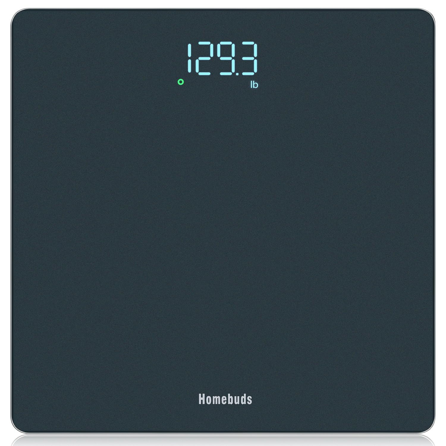 Homebuds Bathroom Scale for Body Weight, Precision 0.1lb by Our Professional Scale Factory Since 2001, Digital Weight Scale LED Display and Step-On, 3*AAA Batteries Included, 400lb/182kg, Blue