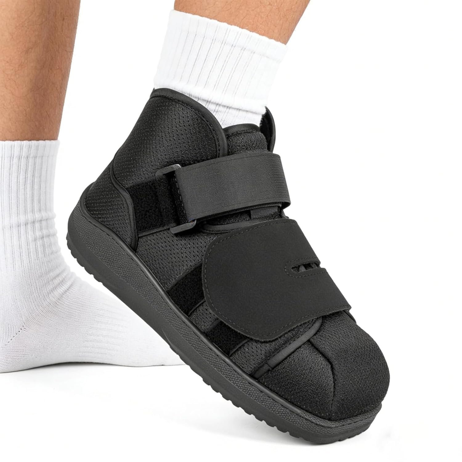 Closed Post Op Shoe – Fracture Walking Shoe for Women & Men – Orthopedic Recovery Shoe Brace – Medical Broken Toe Cast Boot or Post-Surgery Broken Foot or Toe (L)