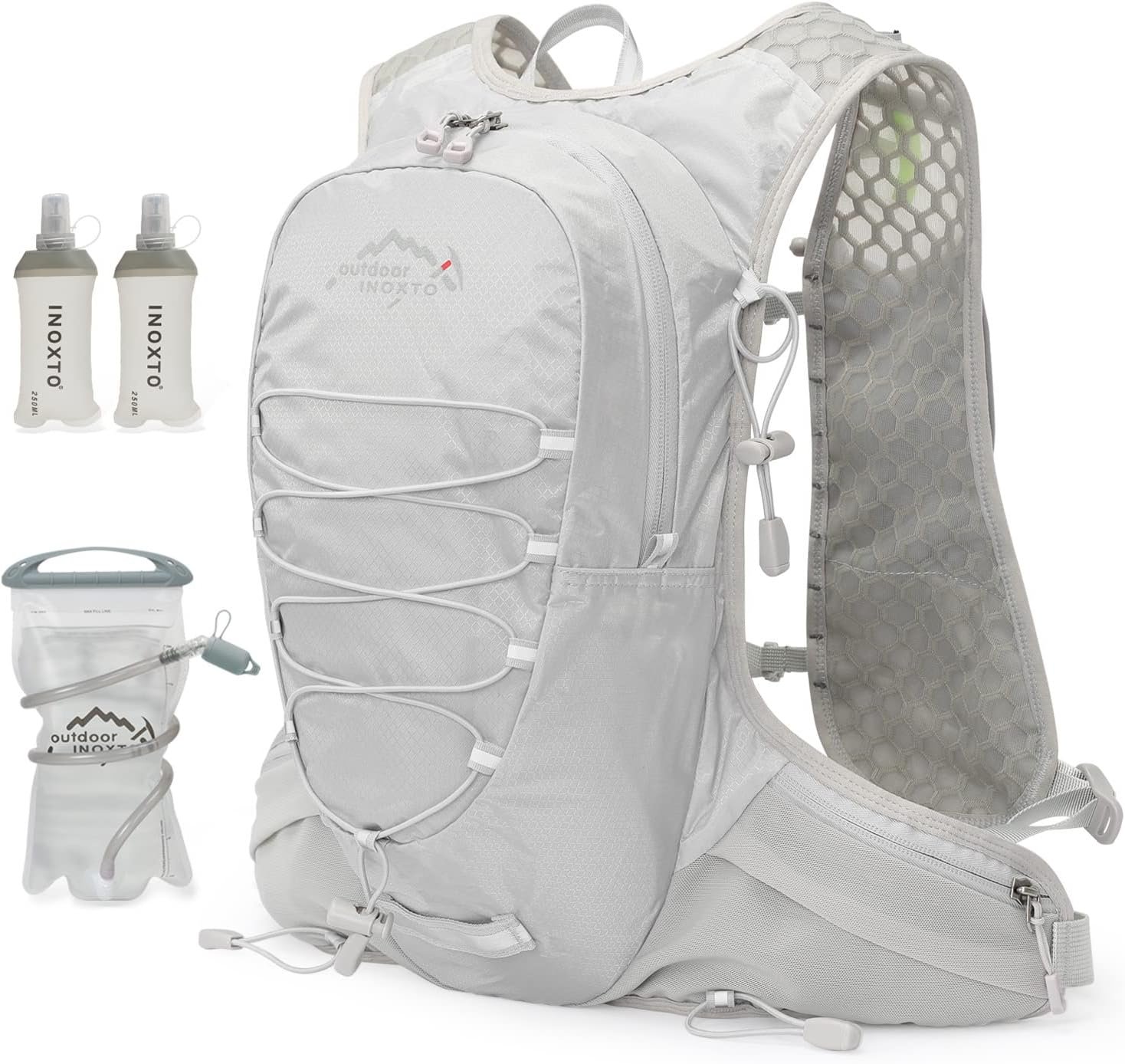 IX INOXTO Running Hydration Vest for Men Women Water Backpack for Running 3L Running Hydration Pack for Trail Running Marathon Race Hiking