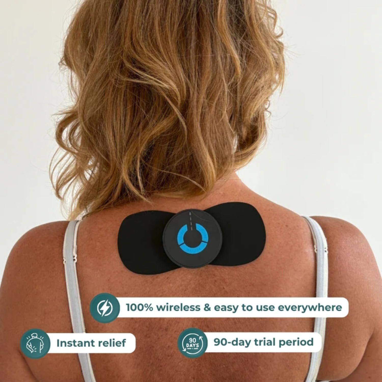 Relive Muscle Stimulator,Multifunctional Massager,6Modes 10 Levels Pain Relief (1 PCS)