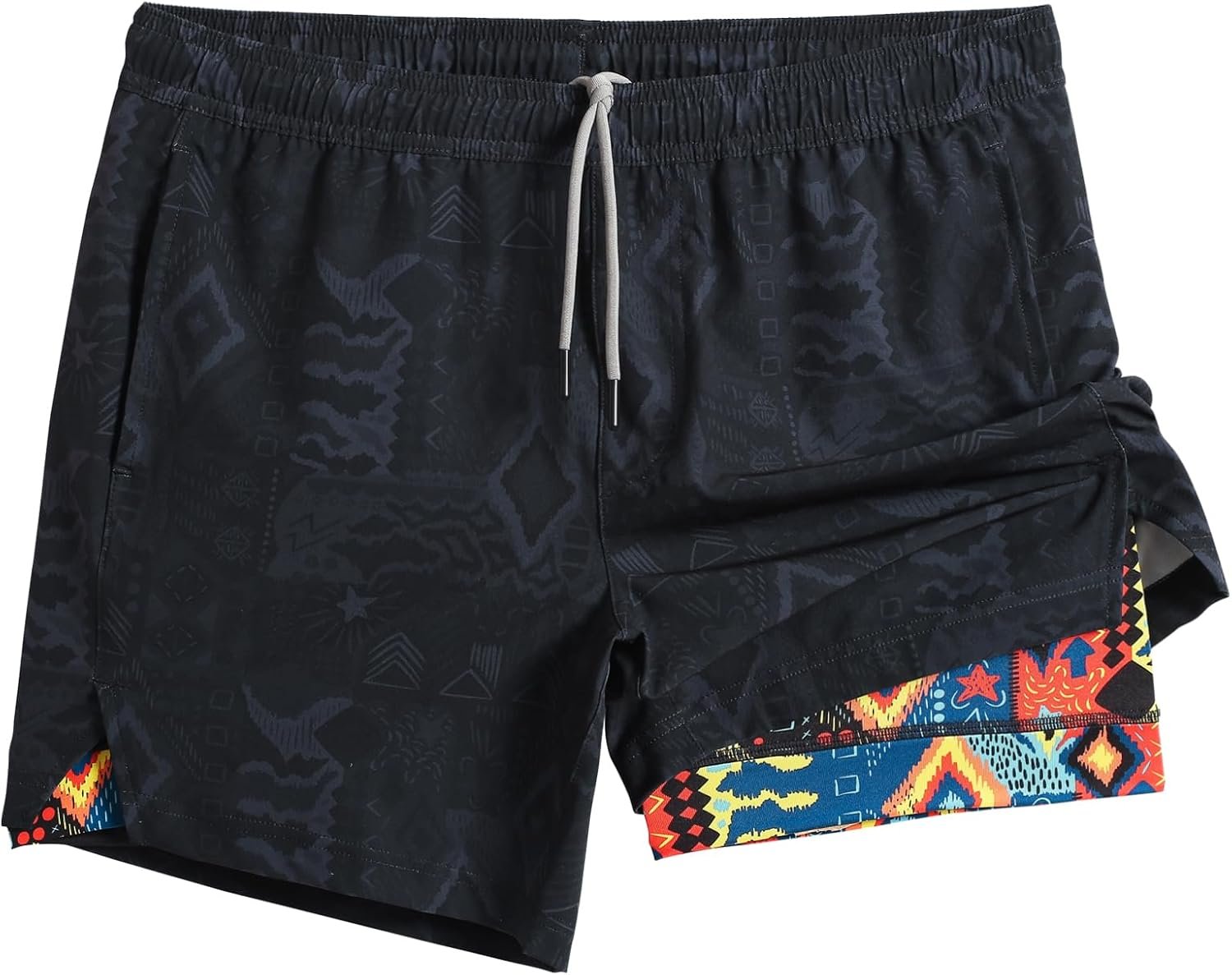 maamgic Mens 5″ Gym Running Shorts for Men 2 in 1 Quick Dry Workout Athletic Shorts