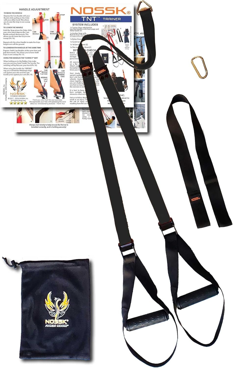 TNT PRO Suspension Fitness Trainer (Black) – Proud to be a USA Company
