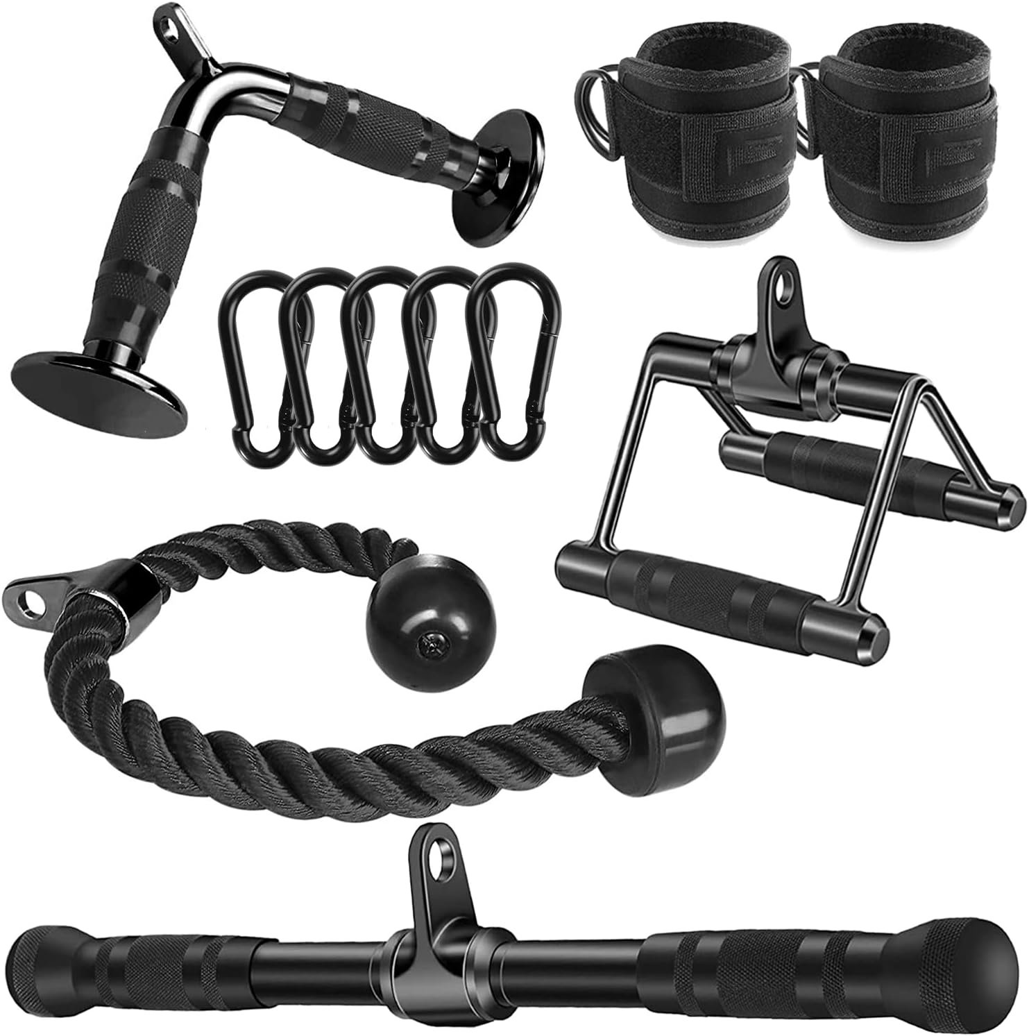 Solid Cable Machine Attachment, Cable Attachments for Gym, Gym Cable Attachments, Cable Machine Attachments Set