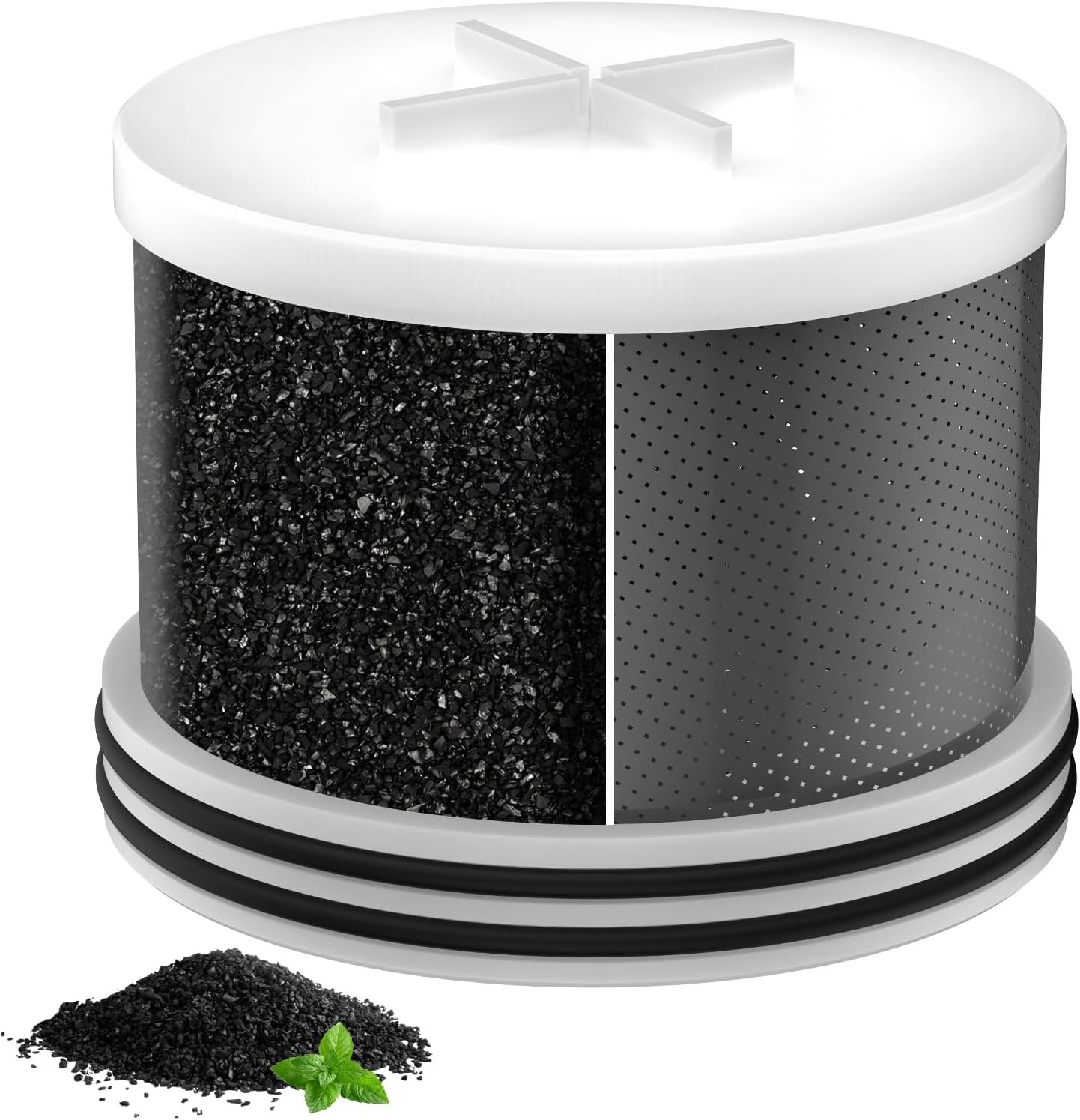 MakeFit Shower Head Activated Carbon Filter Replacement Cartridge for MakeFit Filtered Shower Head – H5H117 (1-PACK)