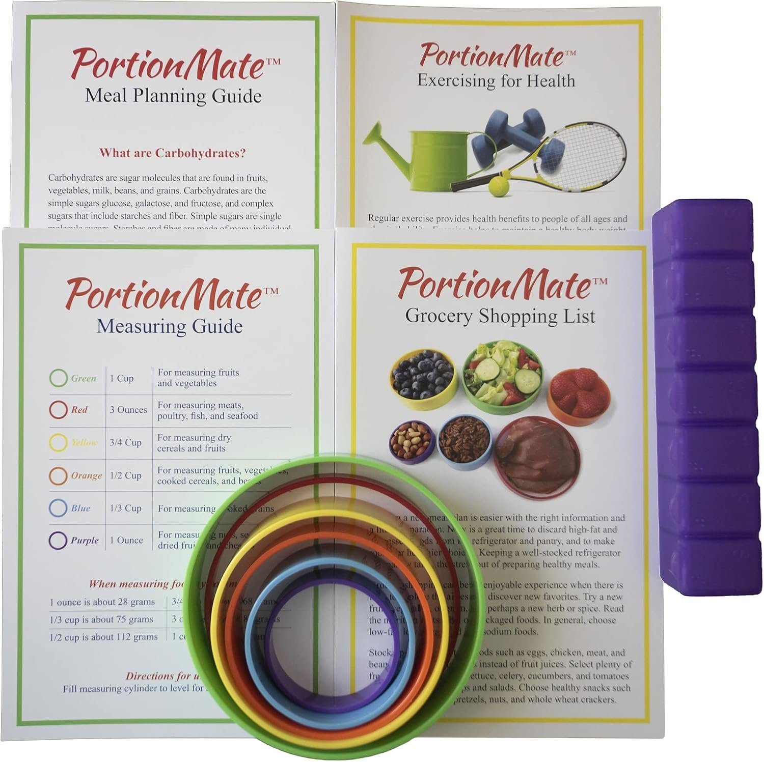 Perfect Portions – The Portion Control Quick Start Kit – Now Portion Control is Fast, Affordable, and Accurate!, (PMPP82)