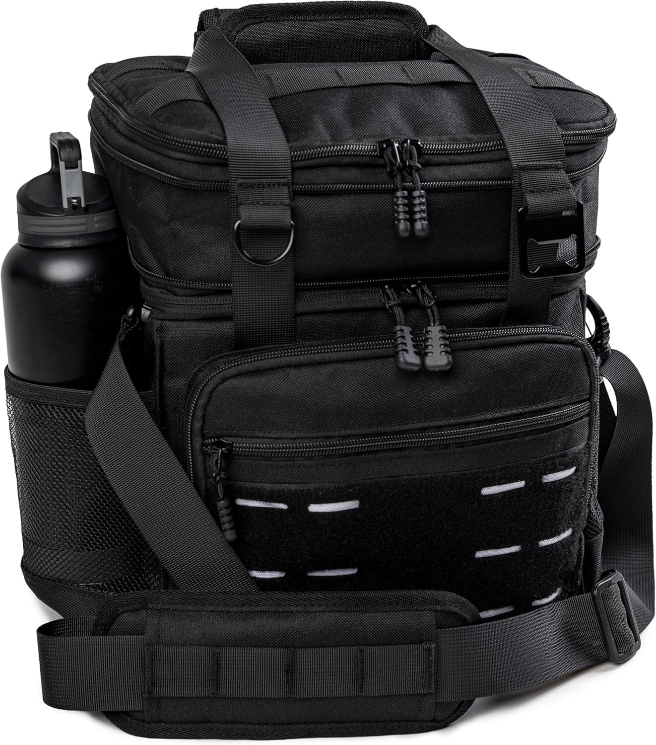 ThinkFit Tactical Lunch Box for Men – Heavy Duty Insulated Lunch Bag – Military Style Large Capacity Meal Prep Cooler Bag for Work, Construction, Blue Collar – Waterproof MOLLE System