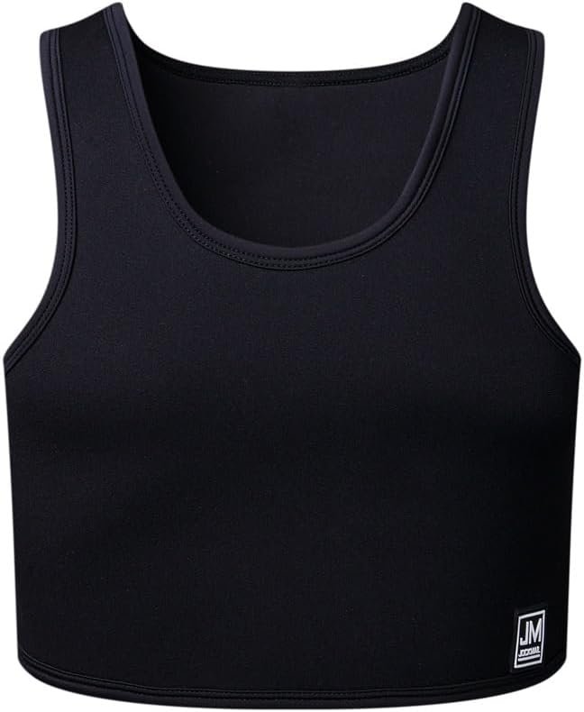 JOCKMAIL Men’s Neoprene Brace Vest Chest Support Strap Fitness Gym Sports Bra Vest Mens Chest Compression Vest