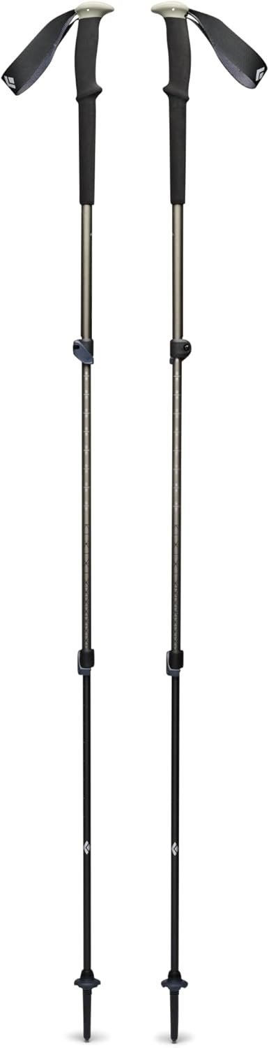 BLACK DIAMOND Trail Trekking Poles (Pair) | Lightweight Aluminum Hiking Poles | Natural, Cork, or Foam Grips | FlickLock Adjustable Shafts for All-Season Stability