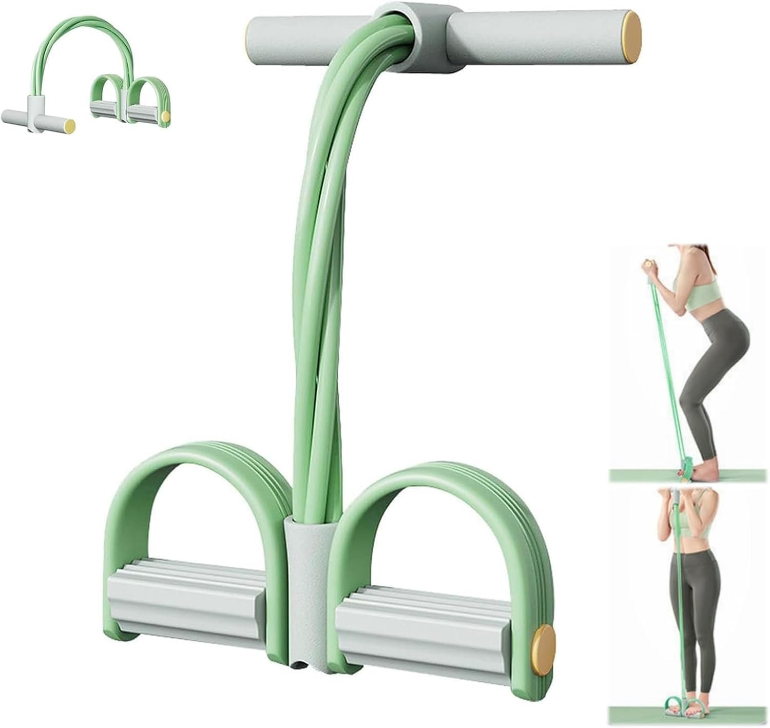 Upliftjoys Exerciser,Upliftjoys,21 Fitness Resistance Bands-4 Tube Pedal Ankle Puller,Pedal Ankle Puller Resistance Bands for Abdomen/Waist/Arm/Leg Stretching Training,Workout Equipment for Women Men
