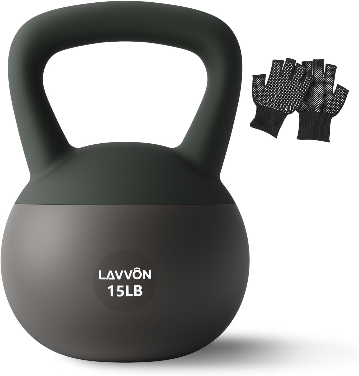 Soft Kettlebell – Cushioned Impact-Resistant Base and Anti-Slip, Kettle bell Anti-Slip Grip Weight for Home Workouts, Safe Strength Training Kettlebells Sets for Women & Men, With Non-slip Gloves