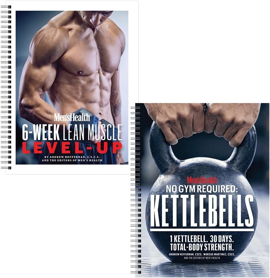 Men’s Health 6-Week Lean Muscle Level-Up & Men’s Health No Gym Required: Kettlebells Bundle!