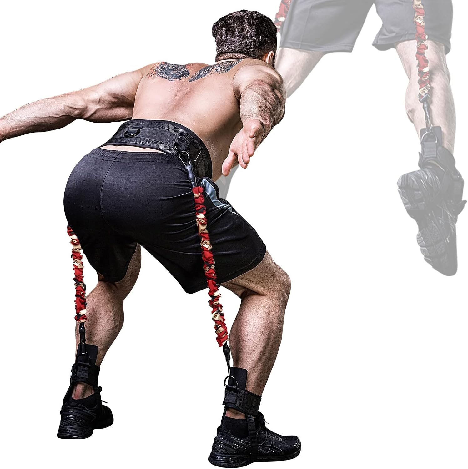 INNSTAR Vertical Jump Trainer for Volleyball Basketball Home Gym, Jump Machine Resistance Bands, Easy to Carry, Adjustable Jump Training Equipment