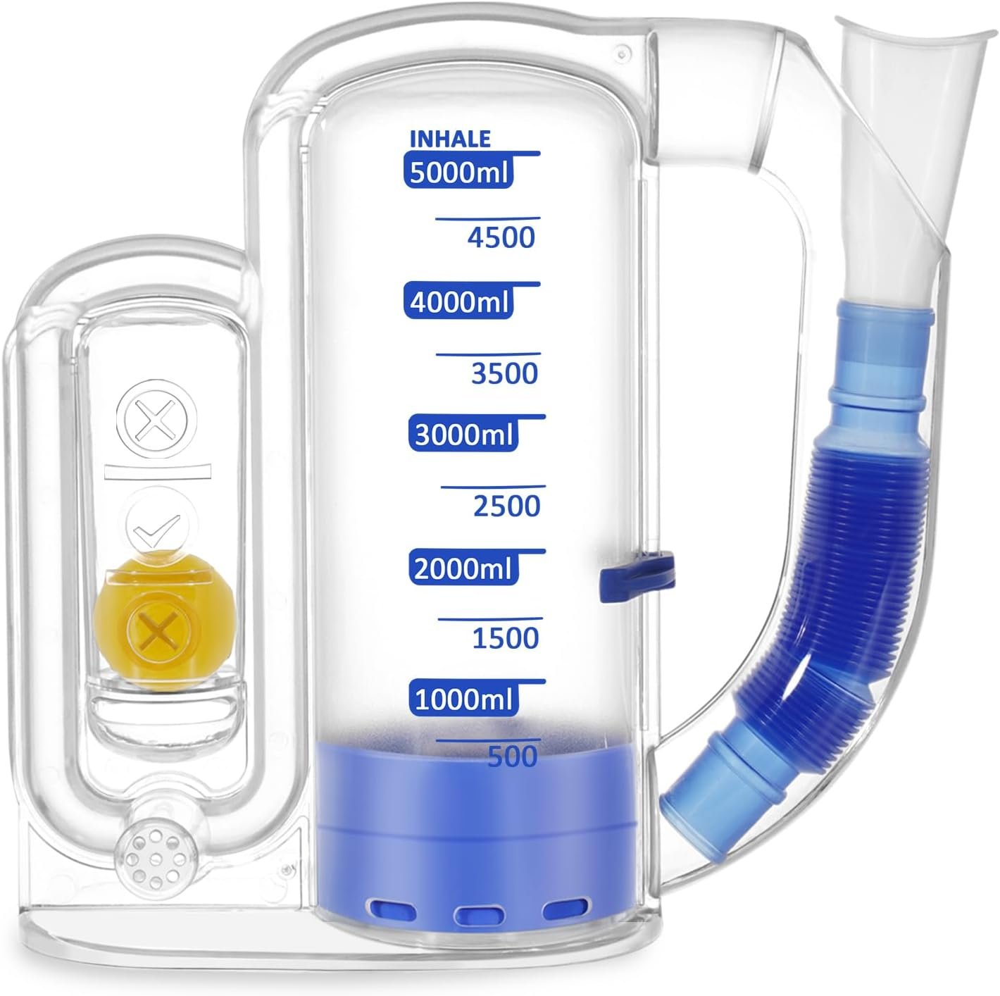 Breathing Exercise Device for Lungs, Exerciser, Non-Measuring – Breathing Trainer, One‑Ball Design for Gentle Breathing Training & Recovery Support, Easy to Clean