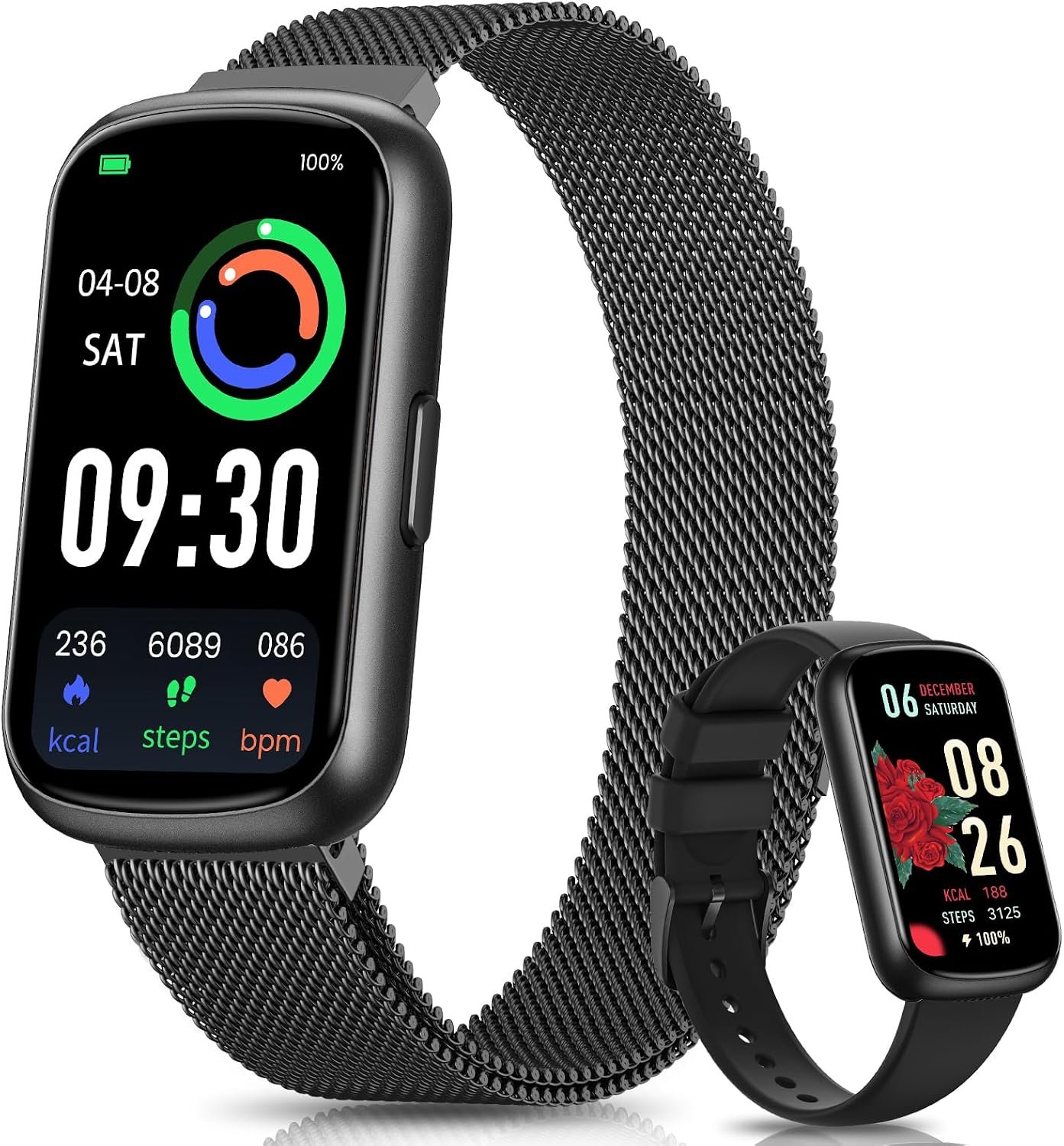 DEKELIFE Fitness Trackers,Smart Watches for Men with 24/7 Heart Rate