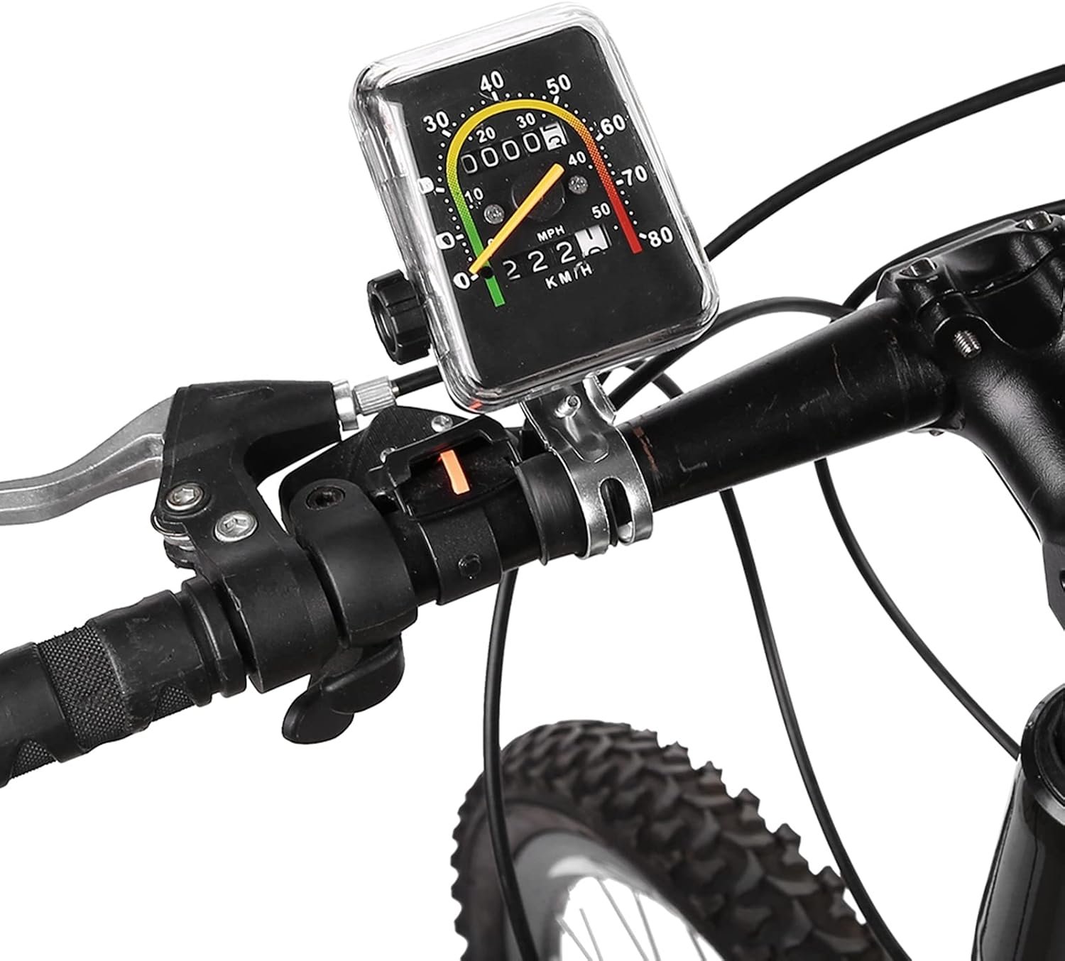 Professional Bike Speedometer No Battery, Easy to Install Mountain Bike Speedometer Accessory for 26 inch 27.5 inch 28 inch 29 inch Wheels