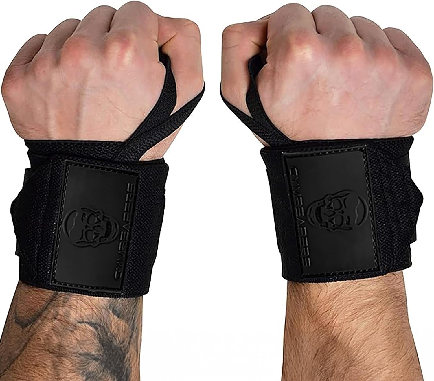 Gymreapers Weightlifting Wrist Wraps (IPF Approved) Professional Quality Wrist Support with Heavy Duty Thumb Loop – Best Wrap for Powerlifting Competition, Strength Training, Bodybuilding