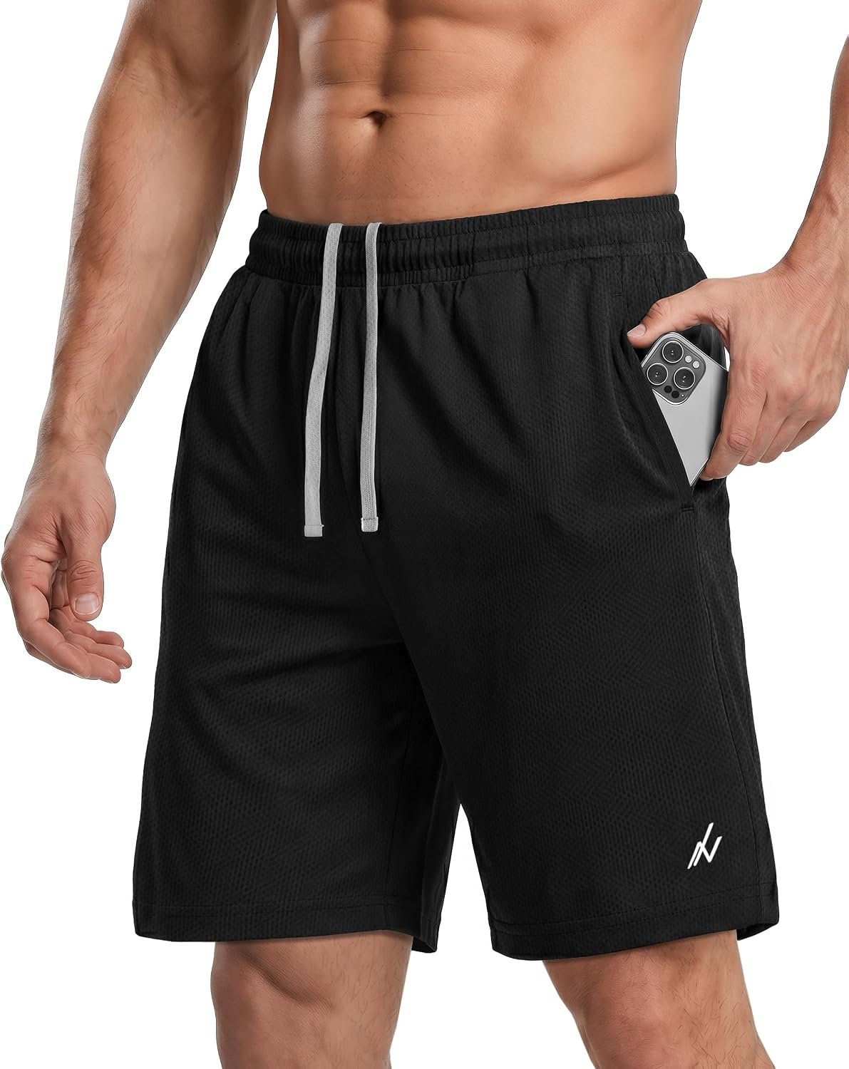 NY Threads Men’s Athletic Shorts Quick Dry Loose-Fit Lightweight Running Workout Gym Shorts with Pockets