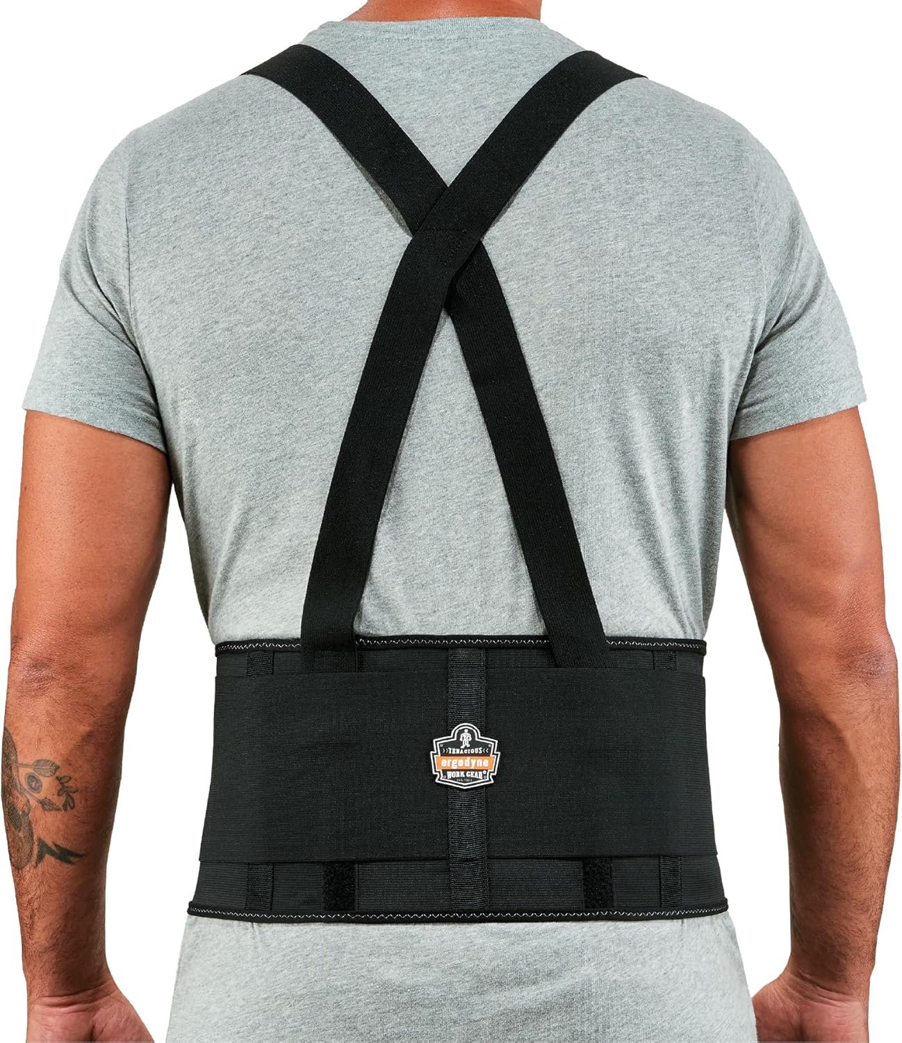 Ergodyne ProFlex 1650 Back Support Belt, 7.5″ Elastic, Adjustable, Removeable Straps, Large