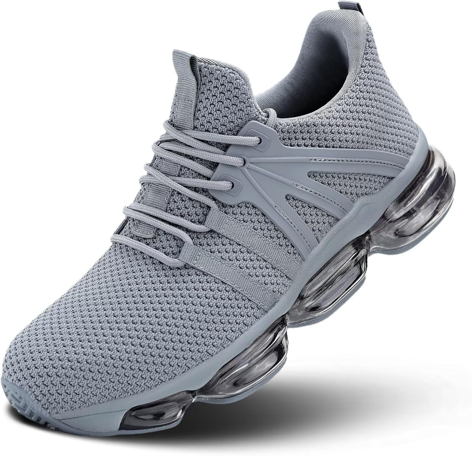 Kapsen Mens Air Cushion Running Shoes Slip on Walking Tennis Casual Fashion Sneakers Comfort Non Slip Work Sport Athletic Trainers