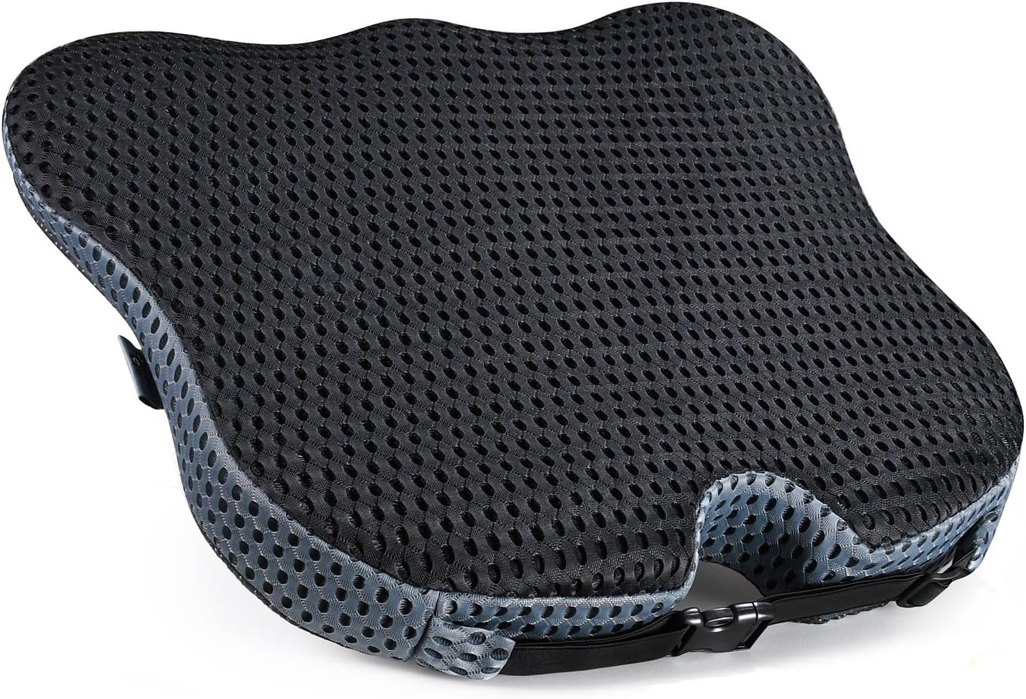 Wedge Car Seat Cushion for Better Visibility & Sciatica Pain Relief – High Density Memory Foam, Non-Slip Ergonomic Car Seat Cushion for Driving, Universal Fit for Car, SUV,Truck & Tractor