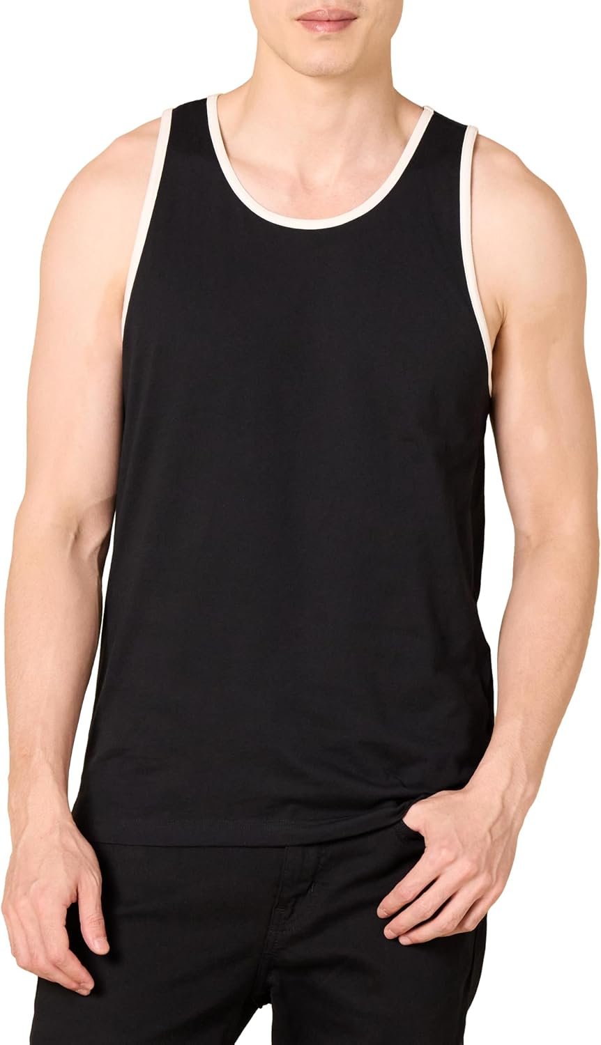 Amazon Essentials Men’s Active Quick Dry Tech Stretch Moisture Wicking Lightweight Gym Tank Top