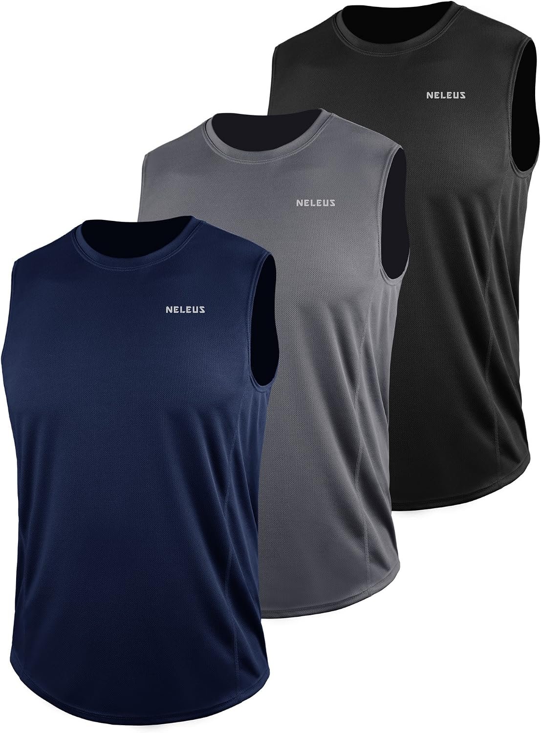 NELEUS Men’s Dry Fit Workout Running Muscle Tank Top