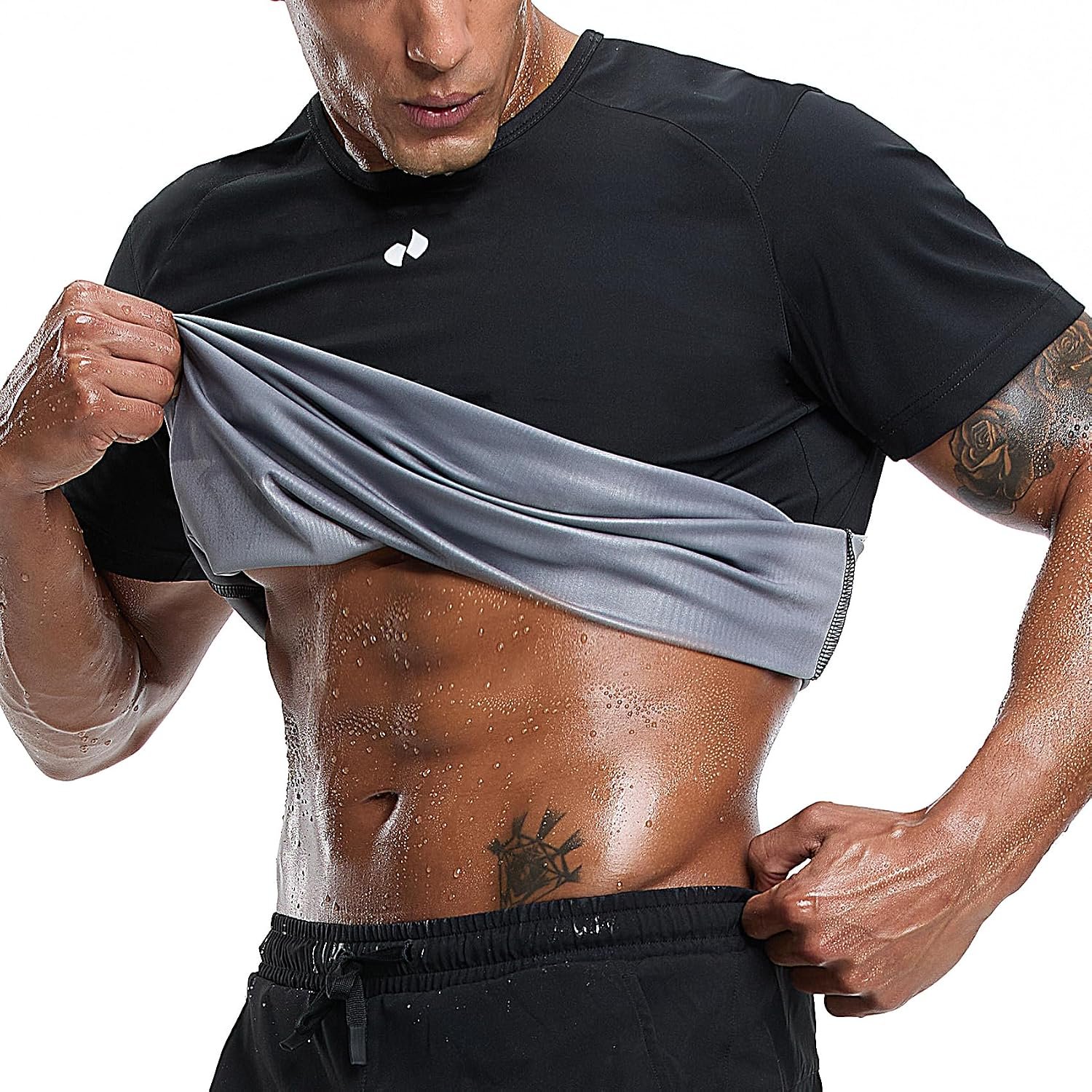 HOTSUIT Sauna Shirt for Men Weight Loss Heat Trapping Vest Workout Sweat Suits Fat burning Tops for Gym Exercise Boxing