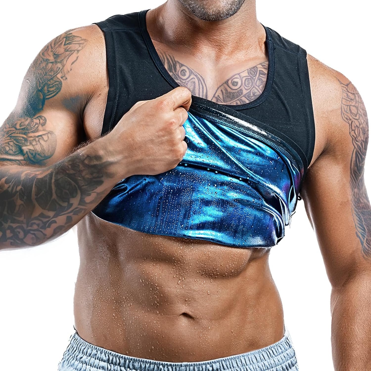Men’s Sweat Vest – Boost Weight Loss with Increased Sweating & Compression Technology Sauna Vest for Men (XS-7XL)