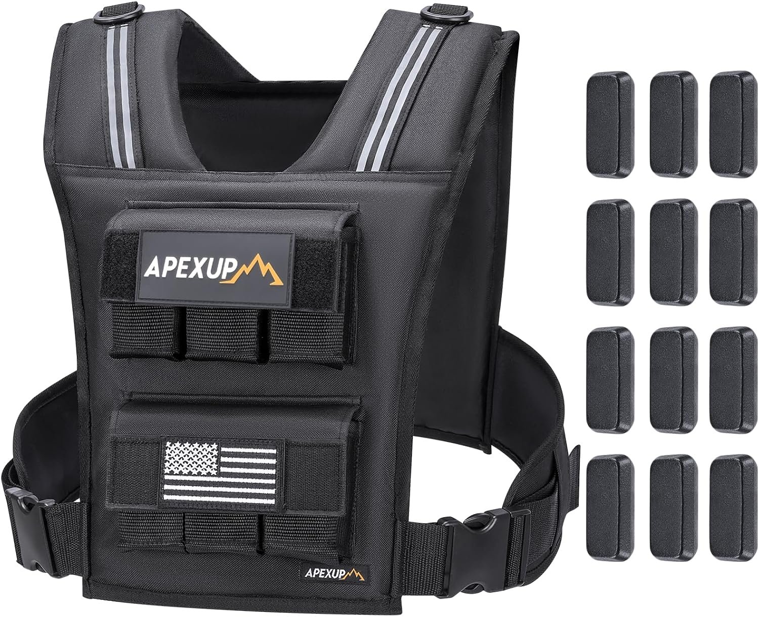 APEXUP Weighted Vest Men, Adjustable Weight Vest for Running